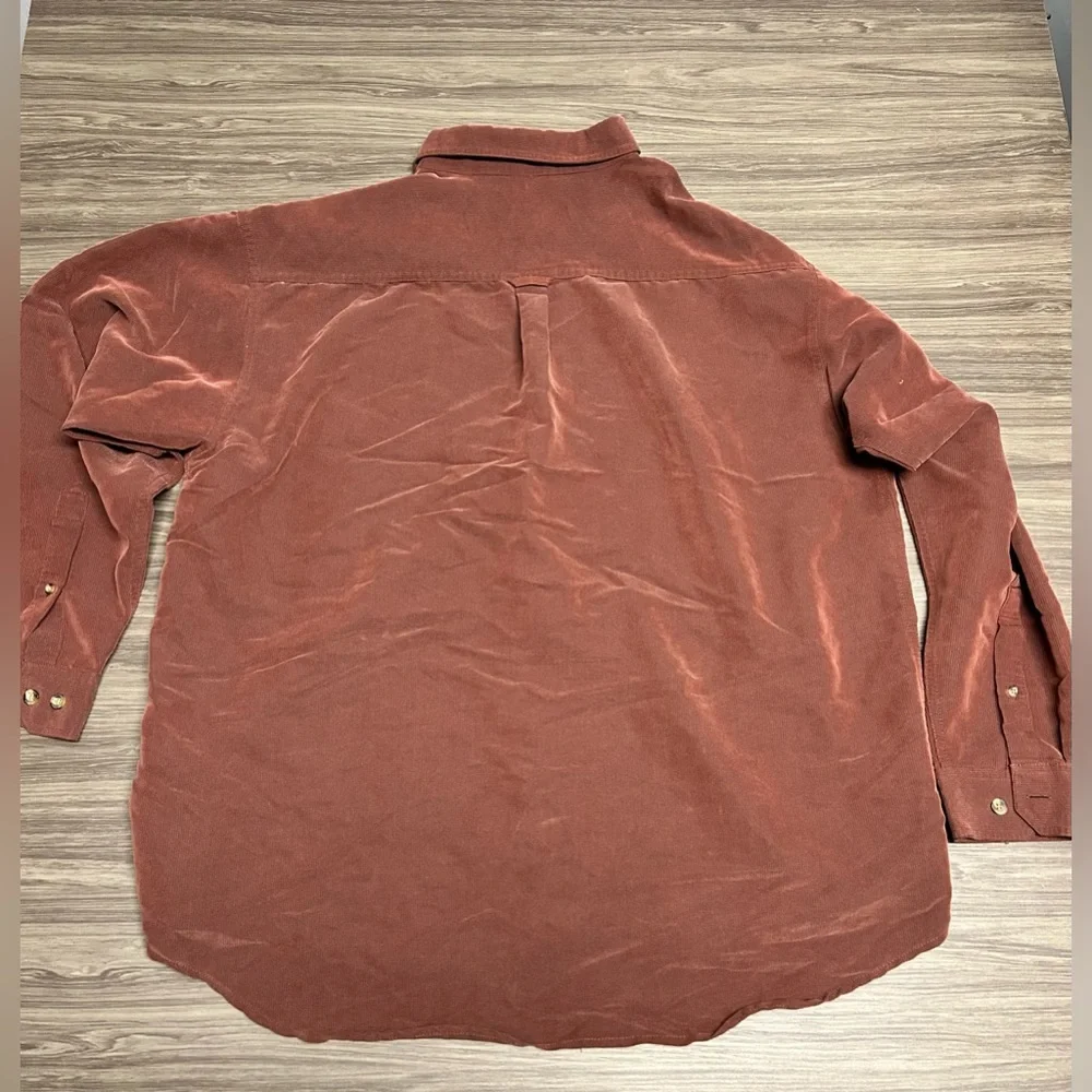 Columbia Button Up Shirt Mens Size 2XL  Copper Brown Omni-Shade Pocket - Picture 7 of 7